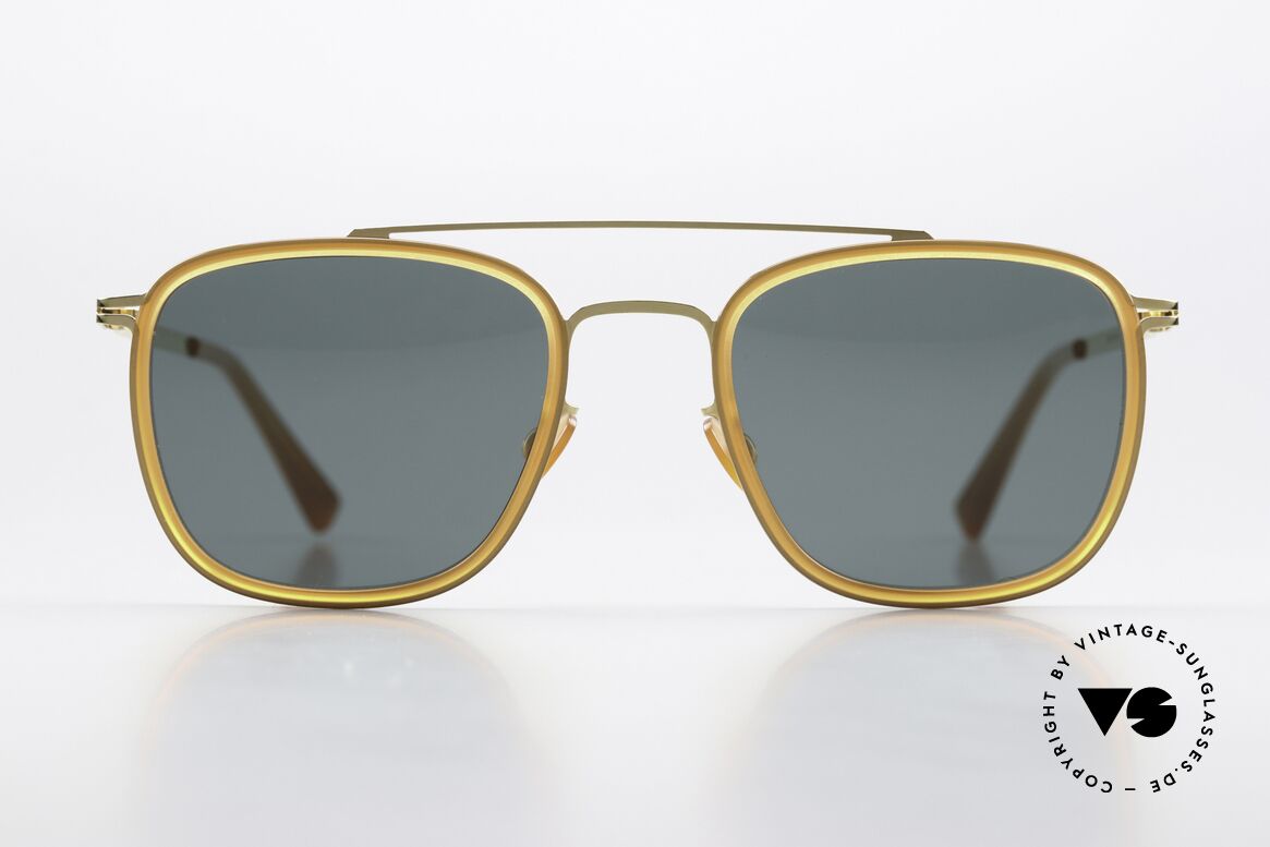 Mykita Hanno Panto Sunglasses Square, LITE collection with additional acetate rings / inlays, Made for Men and Women