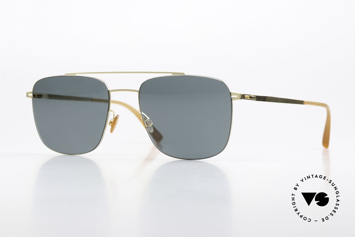 Mykita Yuuto Square Sunglasses Gold, Mykita sunglasses, model Yuuto, size 54-19, col. 013, Made for Men