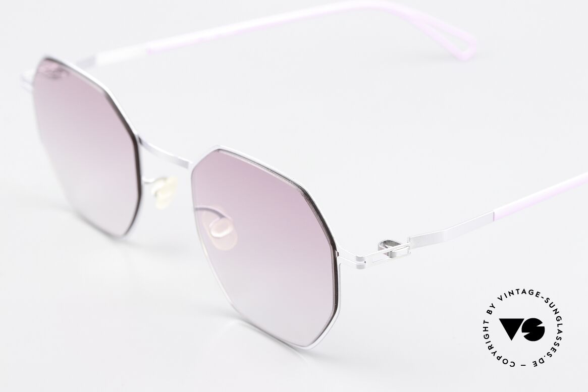Mykita Walsh Design Bernhard Willhelm, color 874: Chrome / Barbie Lilac Jellypink Gradient, Made for Men and Women