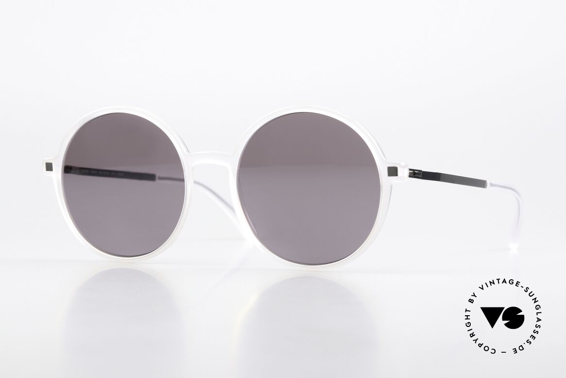 Mykita Anana Feminine Round Sunglasses, Mykita sunglasses, model Anana, size 54-19, color 921, Made for Women