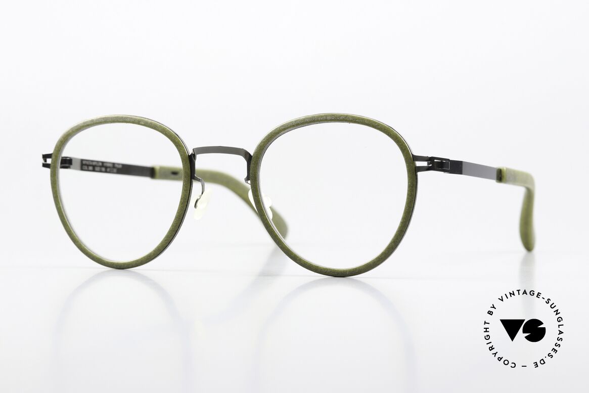 Mykita Mylon Palm Frame Khaki / Shiny Graphite, MYKITA Mylon HYBRID eyeglass-frame; Palm, Made for Men and Women