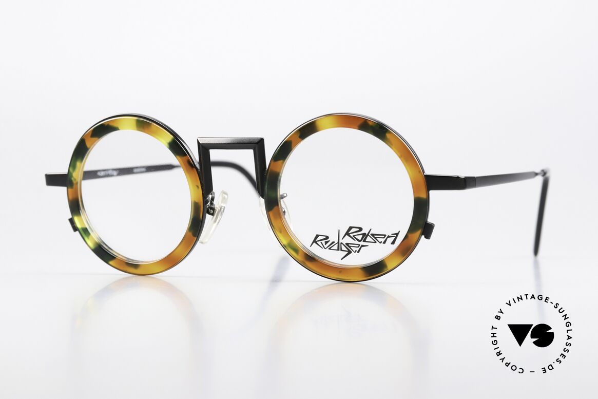 Robert Rüdger 240 Insider Vintage Eyeglasses, interesting 90's vintage INSIDER designer eyeglasses, Made for Men and Women