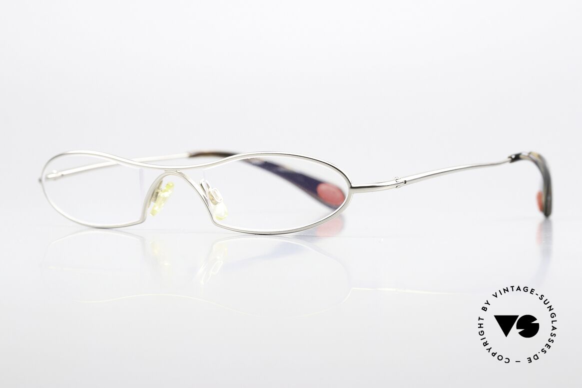 Bugatti 347 Odotype Flat Designer Glasses Men, ergonomic metal frame with spring hinges, Made for Men