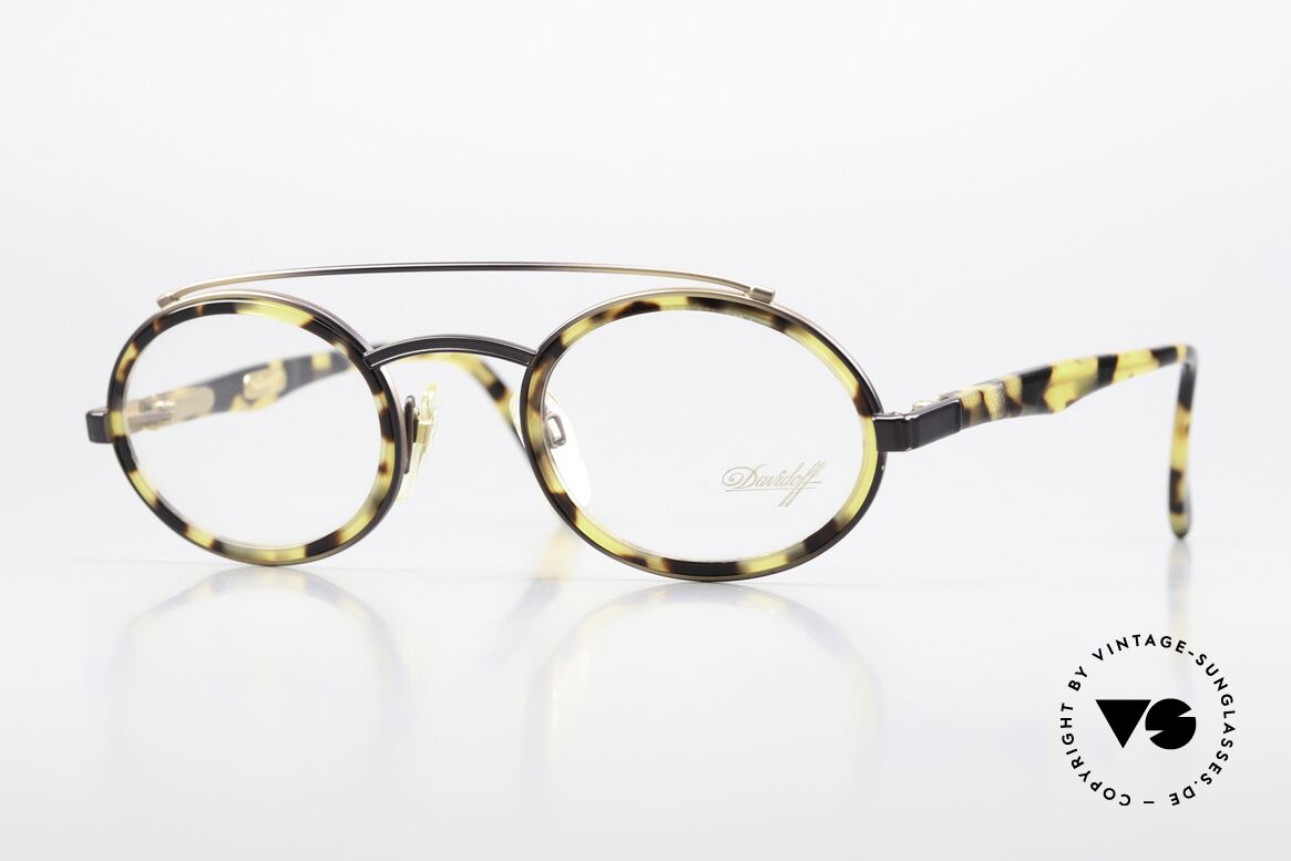 Davidoff 305 Oval Men's Frame 1990's, exquisite men's eyeglasses by DAVIDOFF from the 90's, Made for Men