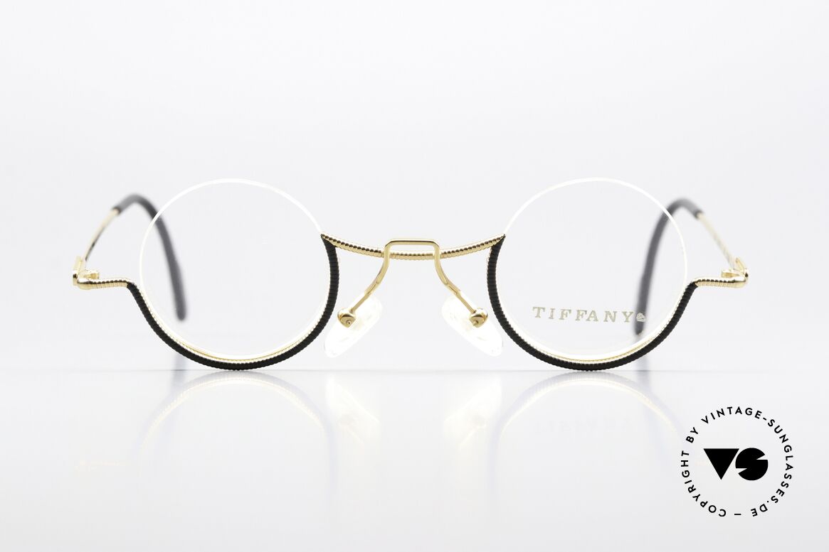 Tiffany T64 23K Gold Plated Luxury Frame, model T64, in size 36/11, 140, Col 2 (gold/black), Made for Women