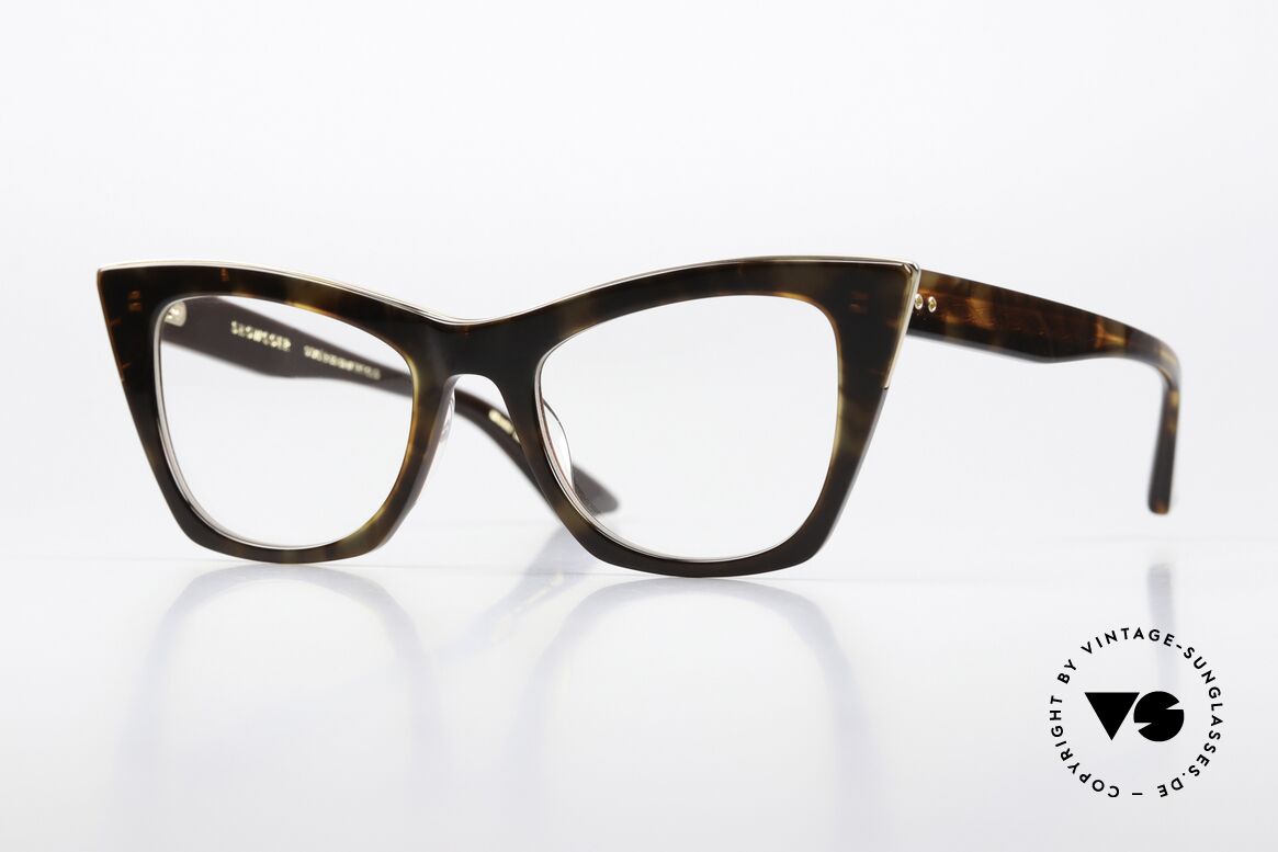 DITA Showgoer Designer Frame Cateye Style, Dita Showgoer, ladies specs; DTX513-50-02-TRT-GLD, Made for Women