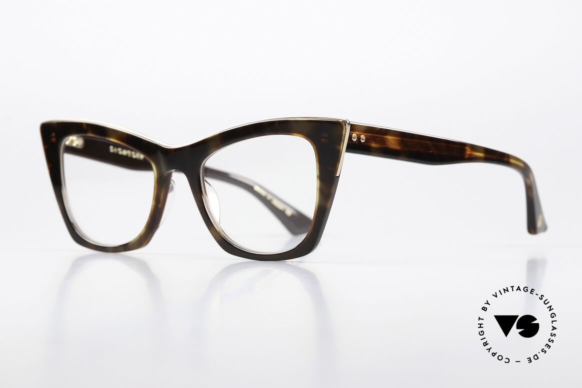 DITA Showgoer Designer Frame Cateye Style, feminine cateye eyewear design in size 50/20, 145mm, Made for Women