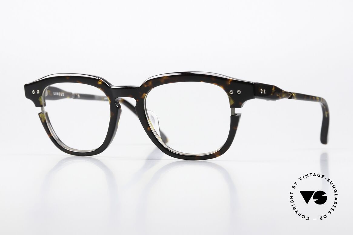 DITA Lineus Acetate Designer Glasses, DITA LINEUS men's glasses; DTX702-A-02, TRT GUN, Made for Men