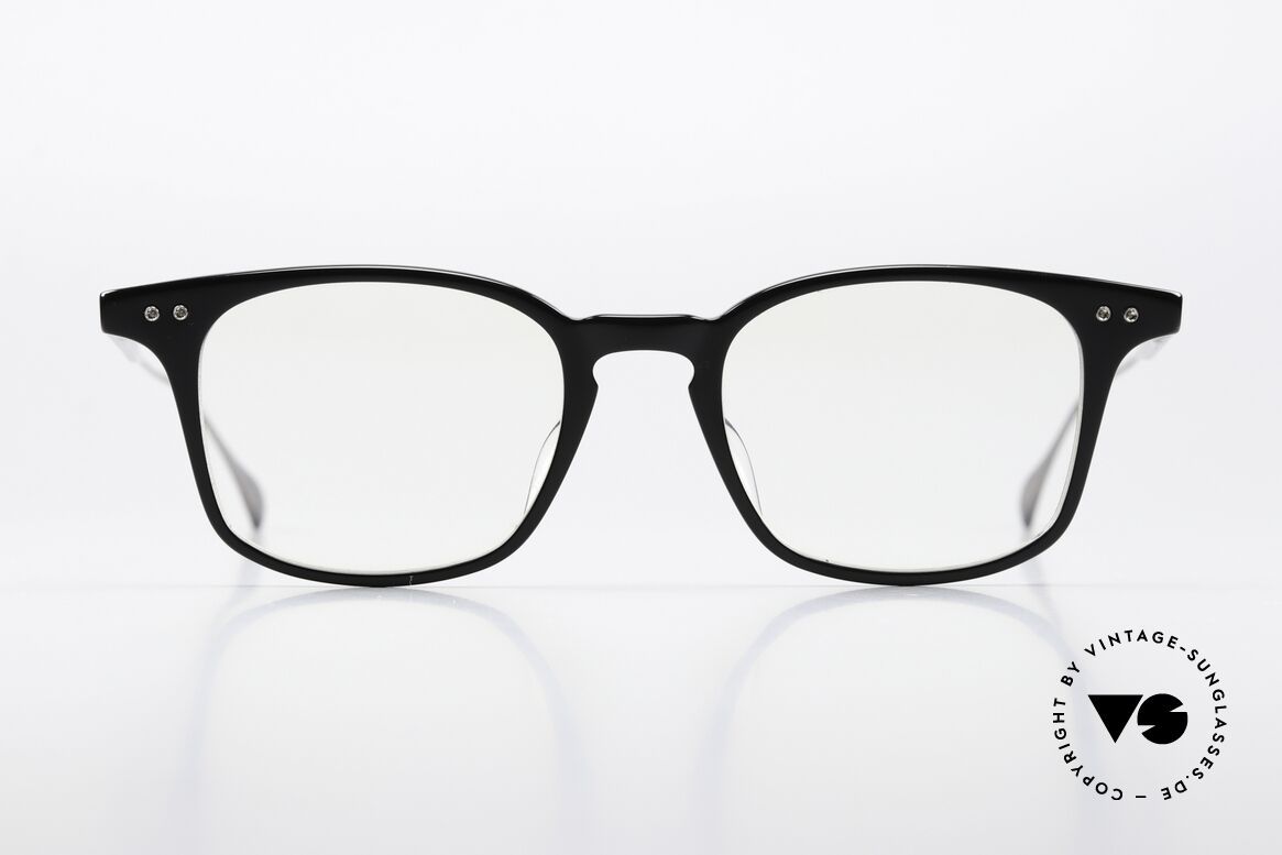 DITA Buckeye Designer Frame Black Silver, unisex glasses; titanium and acetate combination, Made for Men and Women