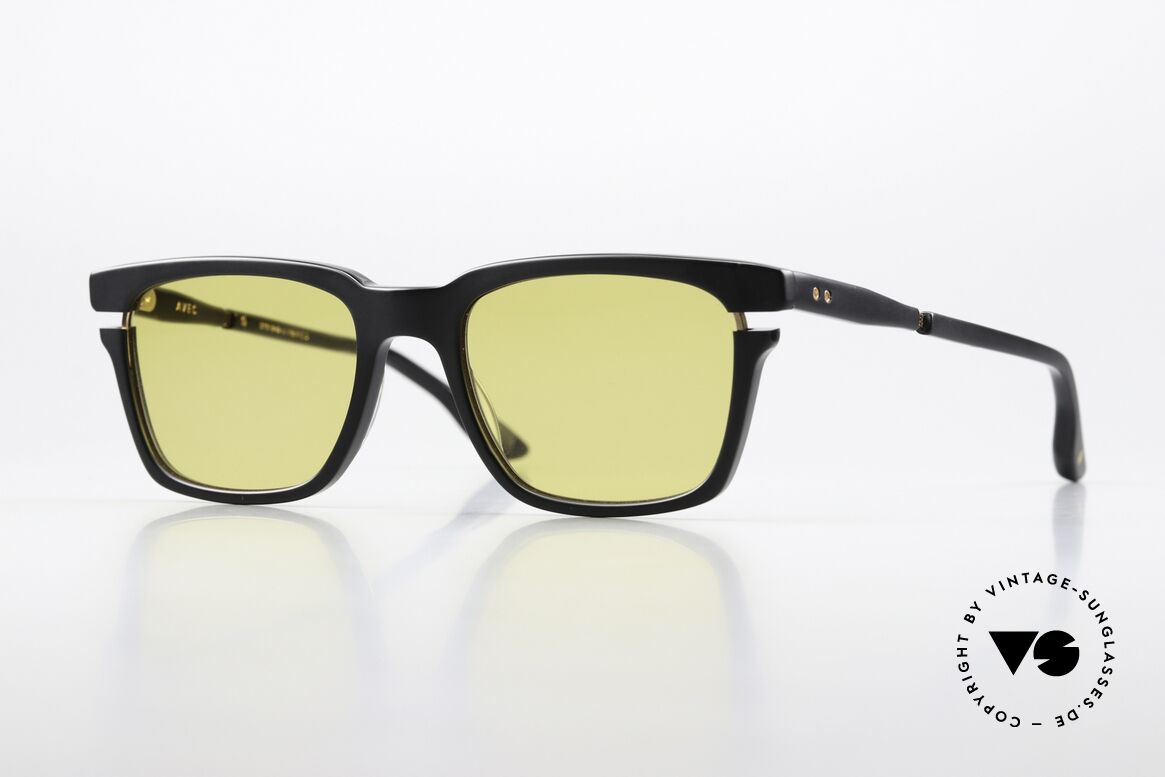 DITA Avec Black Gold Amber Shades, DITA Avec men's sunglasses; DTS112-52-01, BLK-GLD, Made for Men