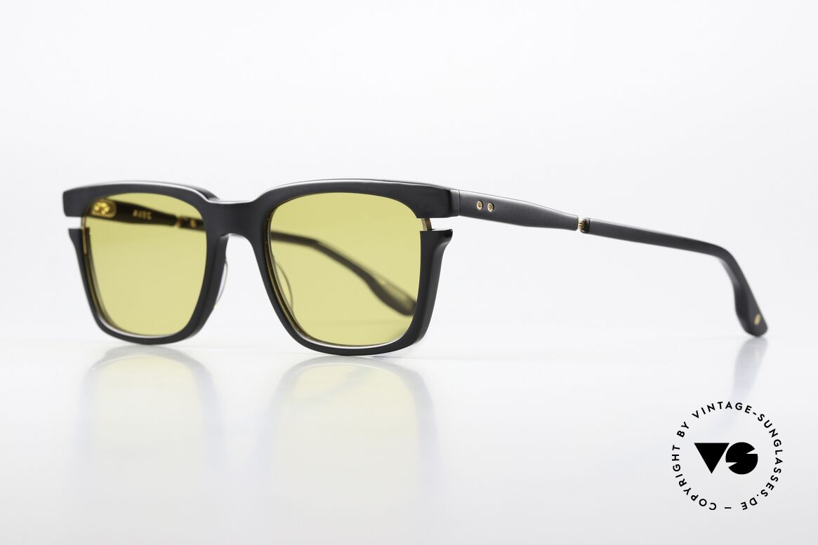 DITA Avec Black Gold Amber Shades, elegant striking frame design in size 52/20, 148mm, Made for Men