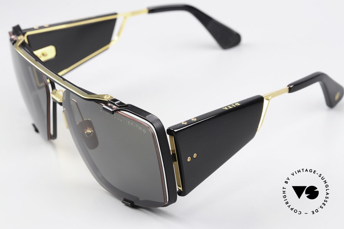 DITA Souliner Two Eye-Catcher Sunglasses, solid frame design; especially the massive temples, Made for Men