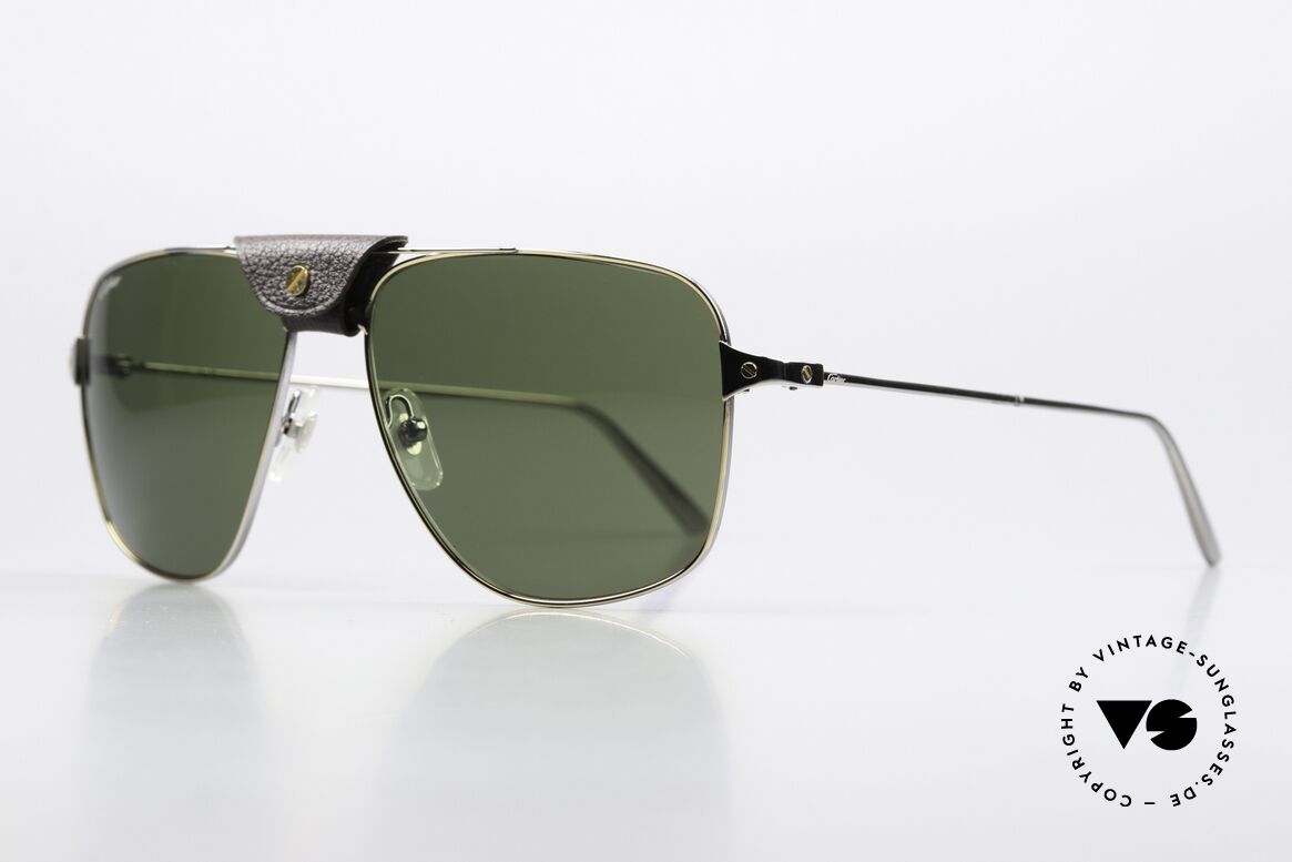 Cartier Santos De Cartier Aviator Frame Ruthenium, orig. Cartier catalog number CT0039S, color 003, Made for Men