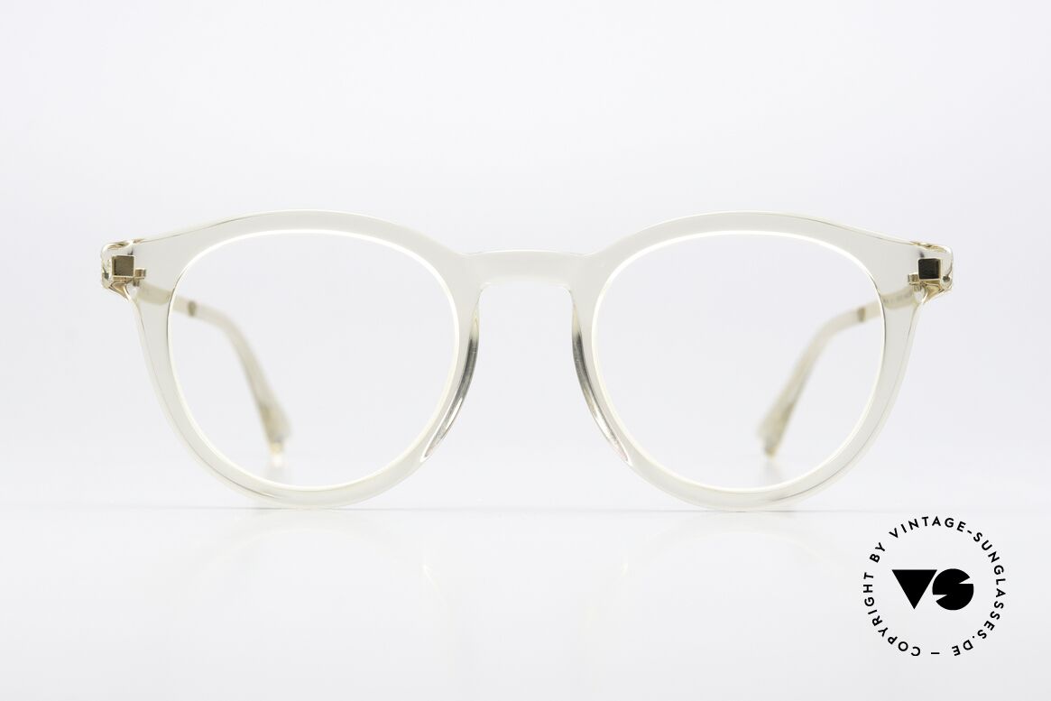 Mykita Elve Panto Eyeglasses Crystal, timeless color 914 = Champagne / Glossy Gold Clear, Made for Men and Women