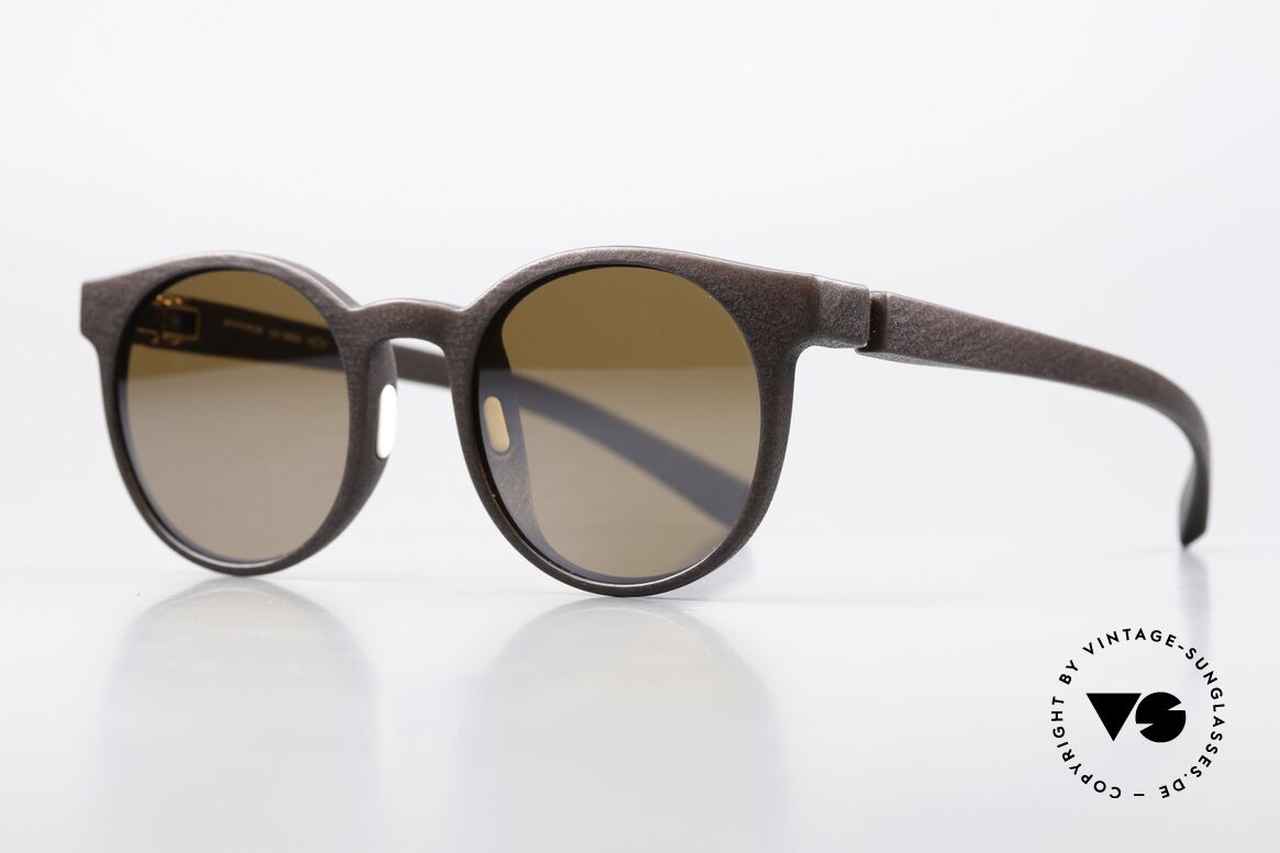 Mykita Mylon Omega Anti-Reflective Zeiss Lenses, col. code 322: Ebony Brown Siennabrown Flash, Made for Men and Women
