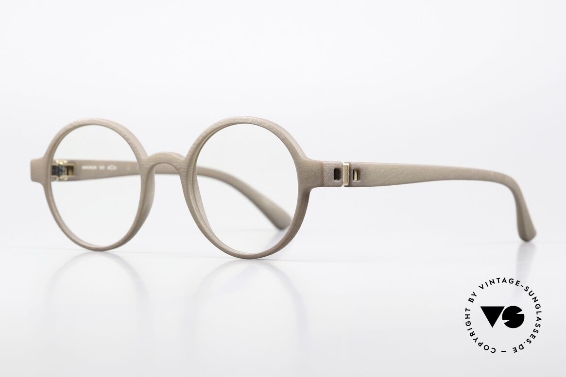 Mykita Mylon Voo Round Designer Eyeglasses, brownish in photos (looks darker in real life), Made for Men and Women