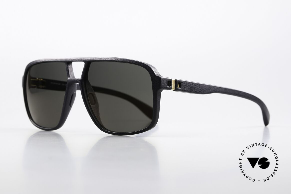 Mykita Mylon Air Men's Designer Sunglasses, col. code 301 = 'Pitch Black / Palegold Flash', Made for Men
