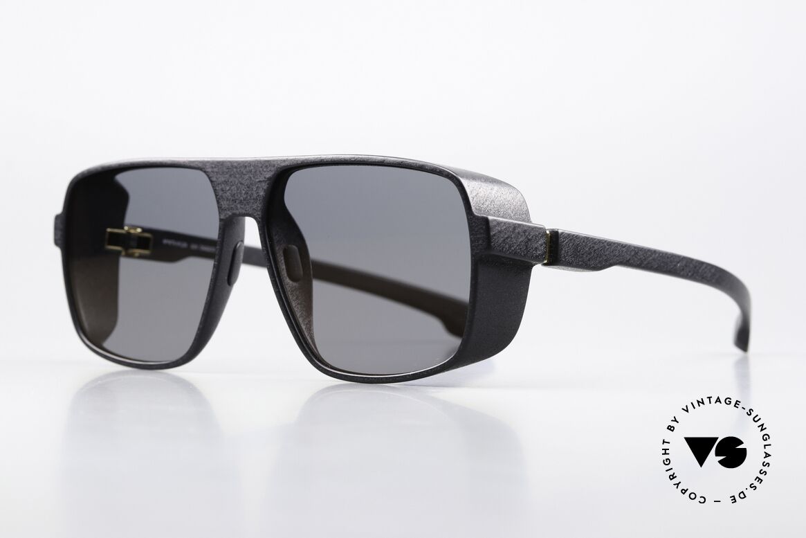 Mykita Mylon Daggoo Pitch Black Gunmetal Flash, col. code 301 = Pitch Black / Gunmetal Flash, Made for Men