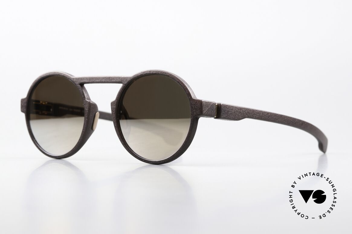Mykita Mylon Thunder Gunmetal Mirrored Lenses, 322: Ebony Brown Gunmetal Flash (mirrored), Made for Men and Women