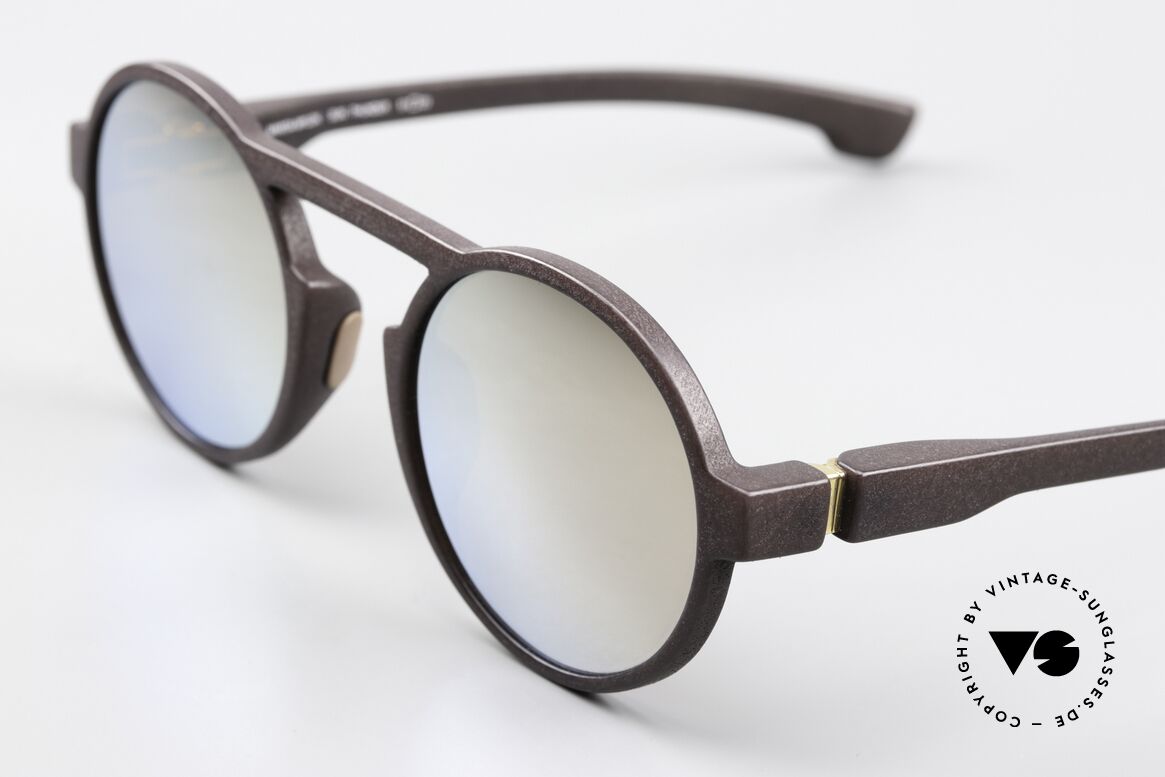 Mykita Mylon Thunder Gunmetal Mirrored Lenses, crafted from 2018 to 2020 in Berlin, handmade, Made for Men and Women