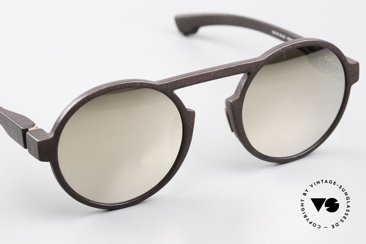 Mykita Mylon Thunder Gunmetal Mirrored Lenses, unworn with Mykita case; 100% UV protection, Made for Men and Women