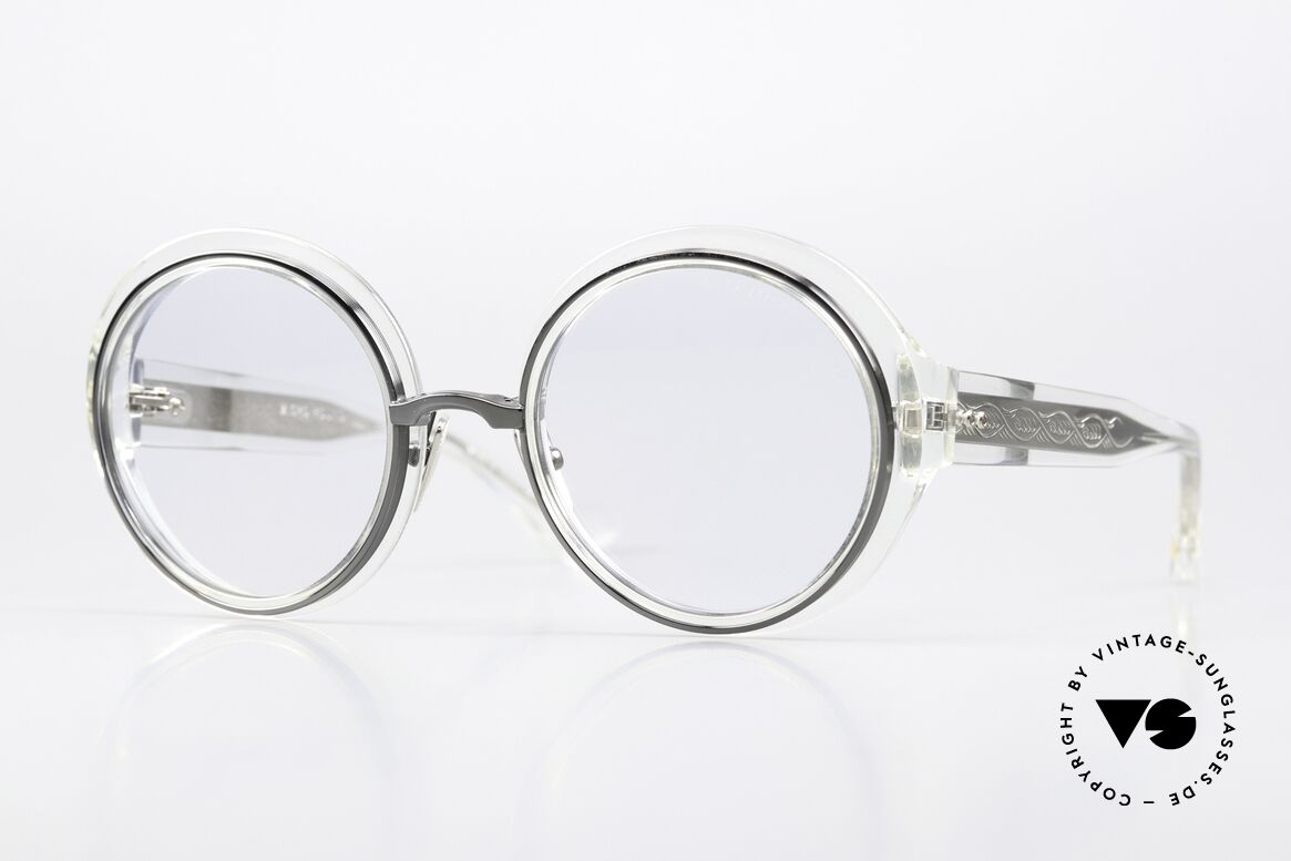 DITA Micro-Round Lenses Darken in the Sun, DITA Micro-Round, DTS406-A-03, CLR-BLK, 50-22, Made for Women