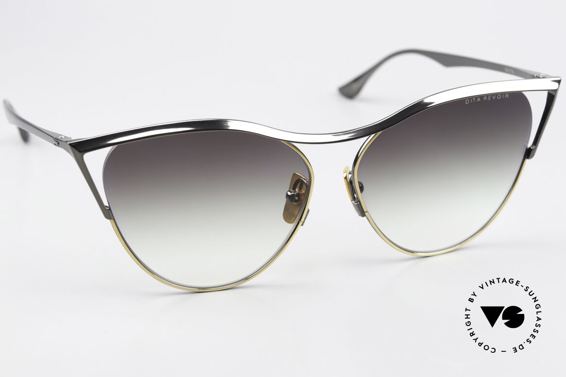 DITA Revoir Magical Cat-Eye Shades, color BLK = black (but looks more grey / anthracite), Made for Women