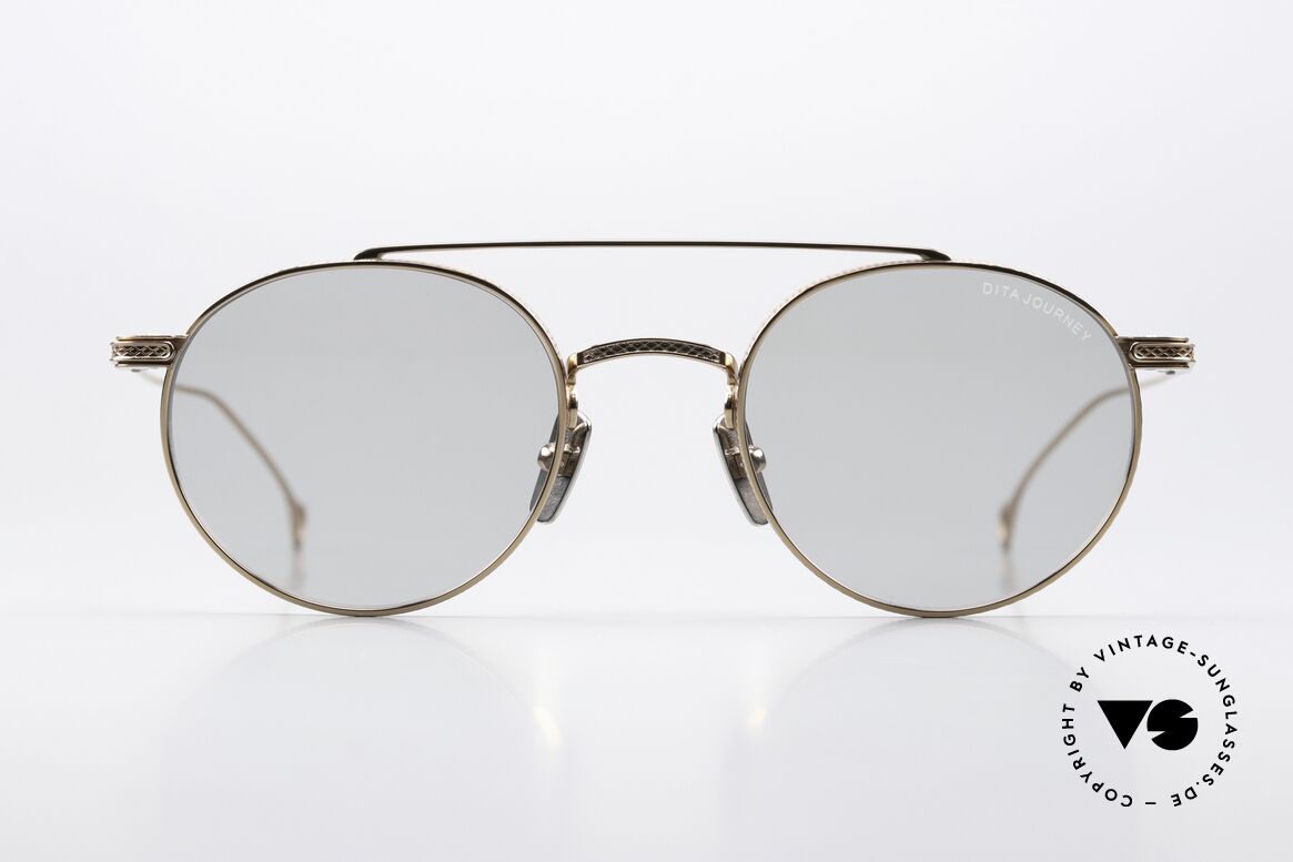 DITA Journey Light Tinted Sun Lenses, lightweight round sunglasses in top-notch quality, Made for Men and Women