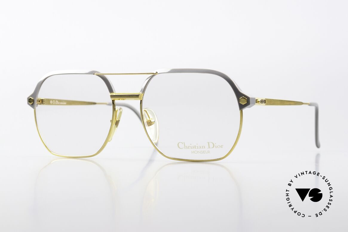 Christian Dior 2381 80's Men's Glasses Large, luxury men's glasses by Christian Dior from 1987, Made for Men
