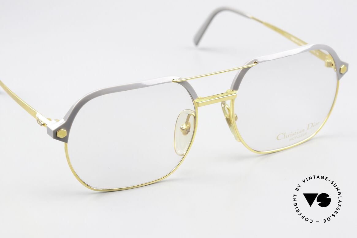 Christian Dior 2381 80's Men's Glasses Large, manufacturing costs 1987 = 120 DM (app. 75 USD), Made for Men