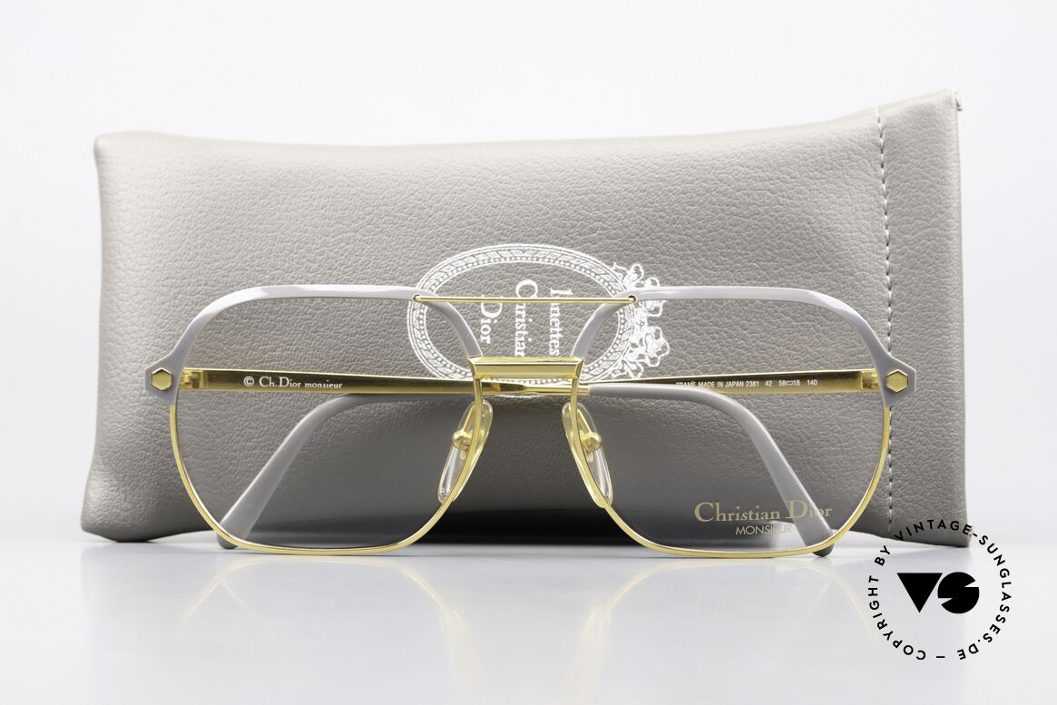 Christian Dior 2381 80's Men's Glasses Large, unworn (like all our rare vintage Dior), size 58/18, Made for Men