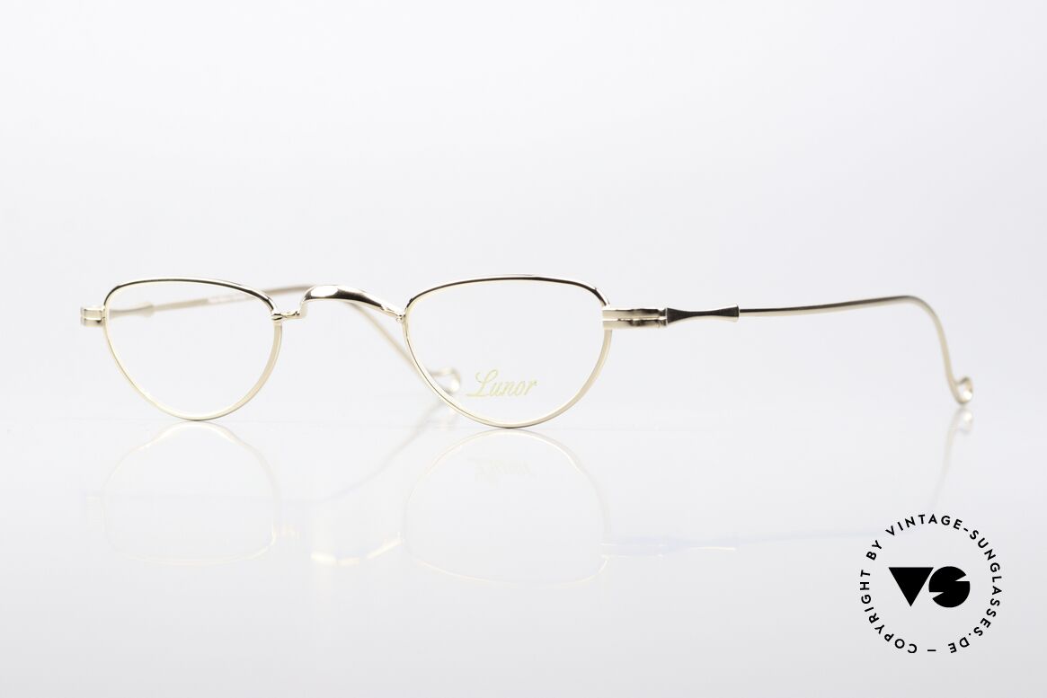 Lunor II 06 Reading Specs Gold Plated, vintage LUNOR reading glasses for men and women, Made for Men and Women