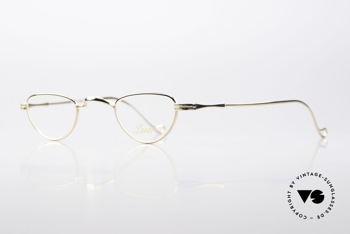 Lunor II 06 Reading Specs Gold Plated, costly 22ct GOLD-PLATED frame (precious rarity), Made for Men and Women