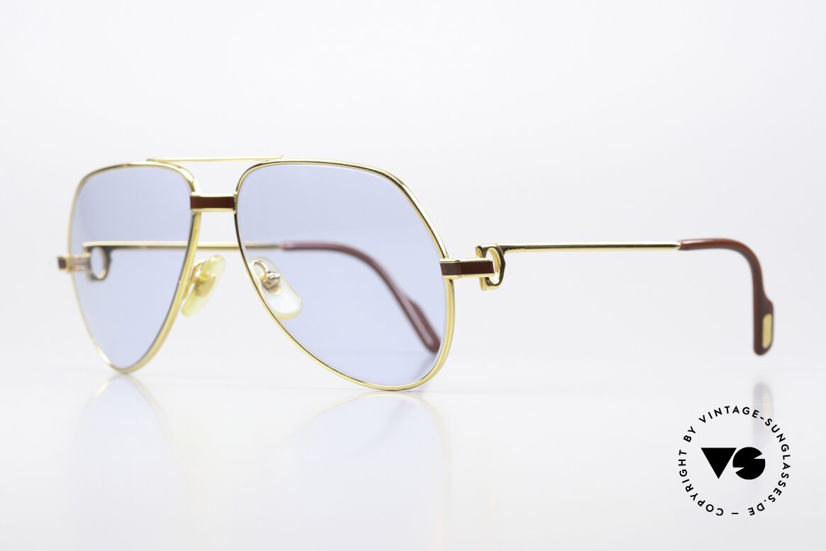 Cartier Vendome Laque - S Costly 80's Ratti Sun Lenses, this pair (with LAQUE decor) is SMALL size 56-14, 130, Made for Men and Women