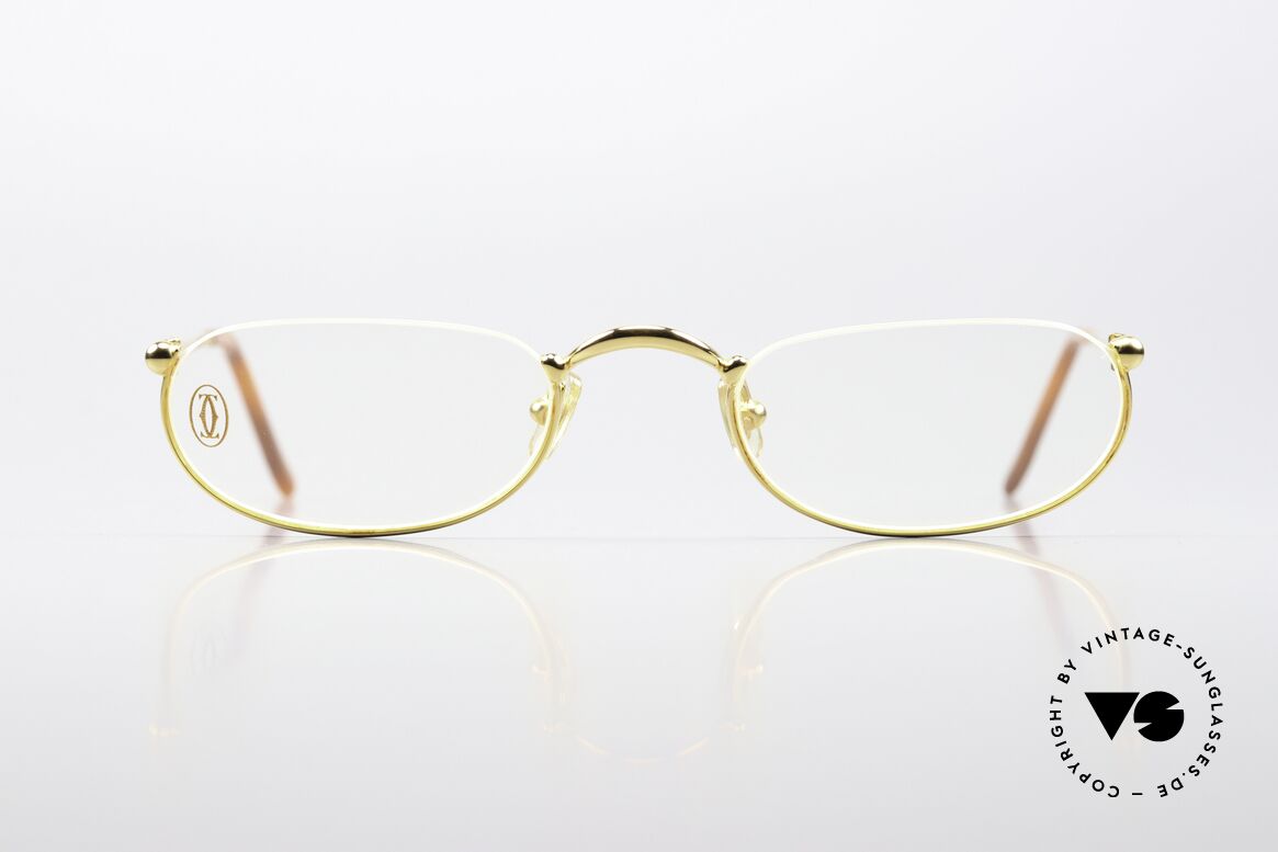 Cartier Demi Lune 2000 - M Unisex Reading Eyewear, unisex model of the 'THIN RIM' Collection by Cartier, Made for Men and Women