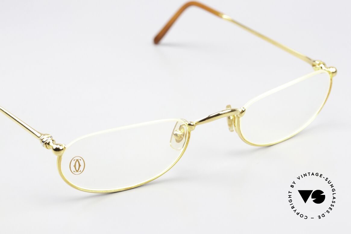 Cartier Demi Lune 2000 - M Unisex Reading Eyewear, NO retro eyeglasses; an old original from app. 2000!, Made for Men and Women