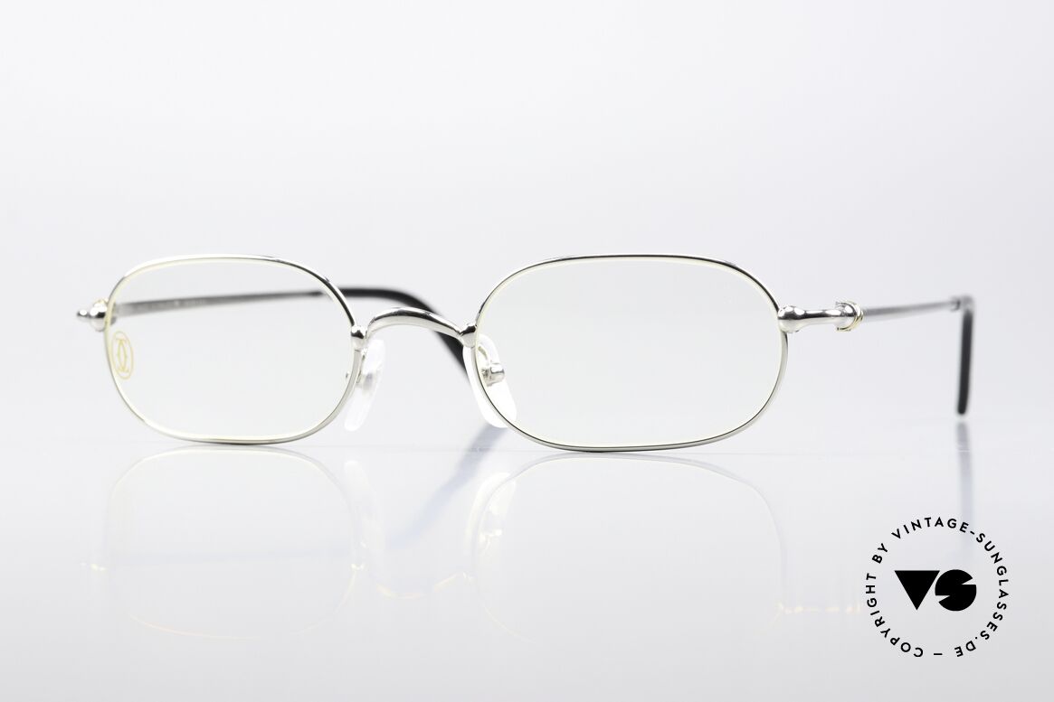 Cartier Orfy - M 90's Frame Platinum Plated, square vintage CARTIER eyeglasses from the late 90's, Made for Men and Women
