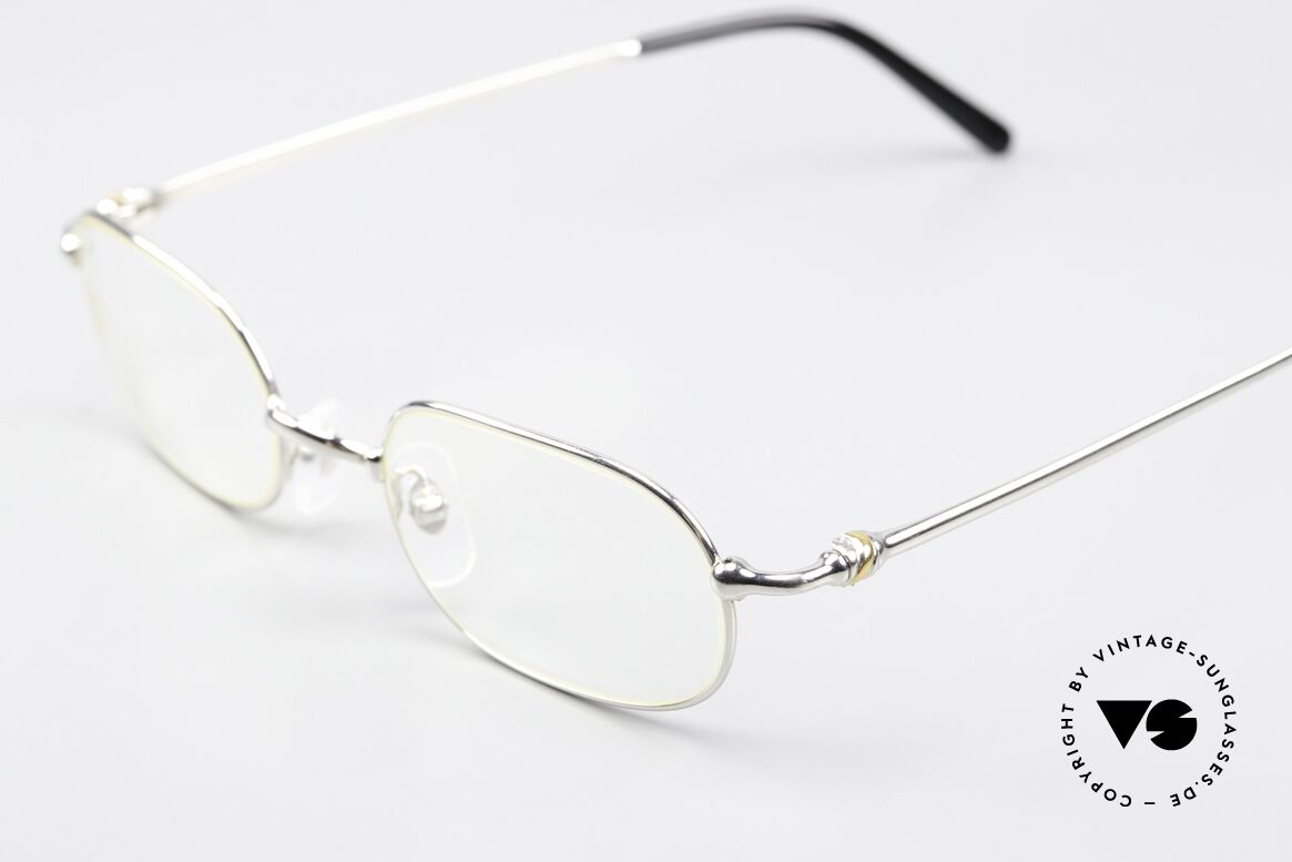 Cartier Orfy - M 90's Frame Platinum Plated, precious platinum-plated frame in size 50-21, 140mm, Made for Men and Women