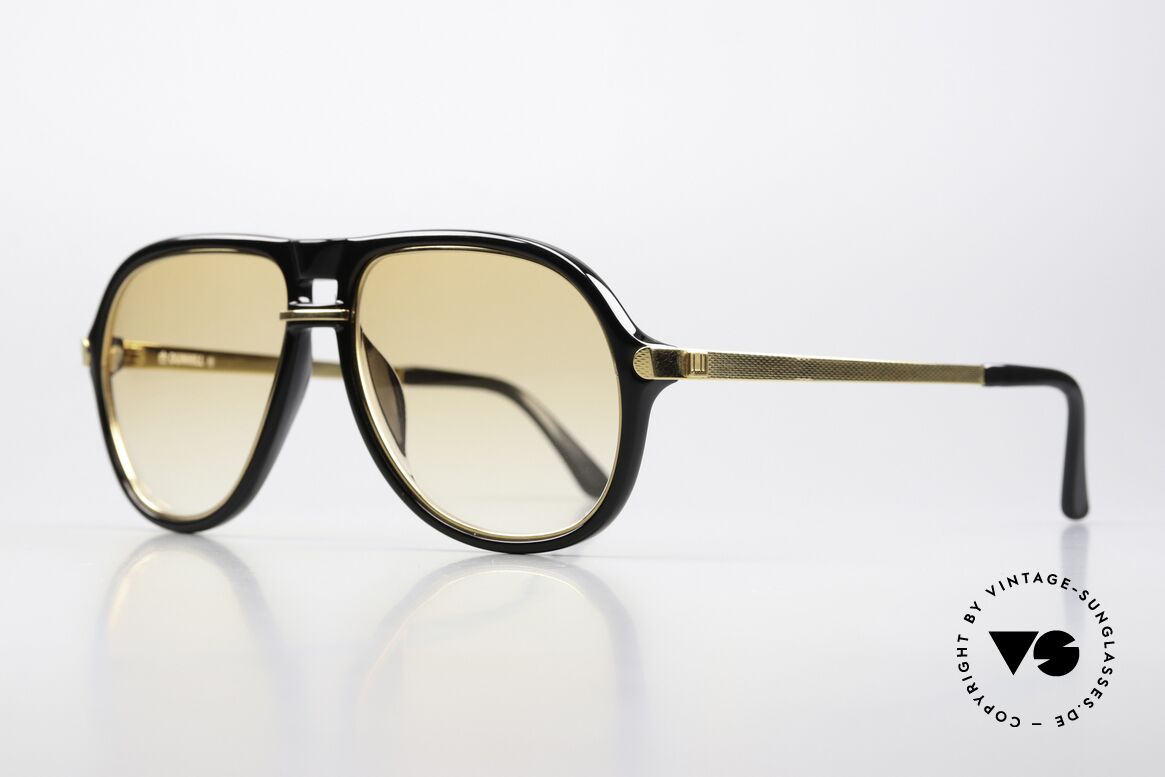 Dunhill 6085 Gentleman Sunglasses 1988, frame made of gold-plated metal & OPTYL material, Made for Men