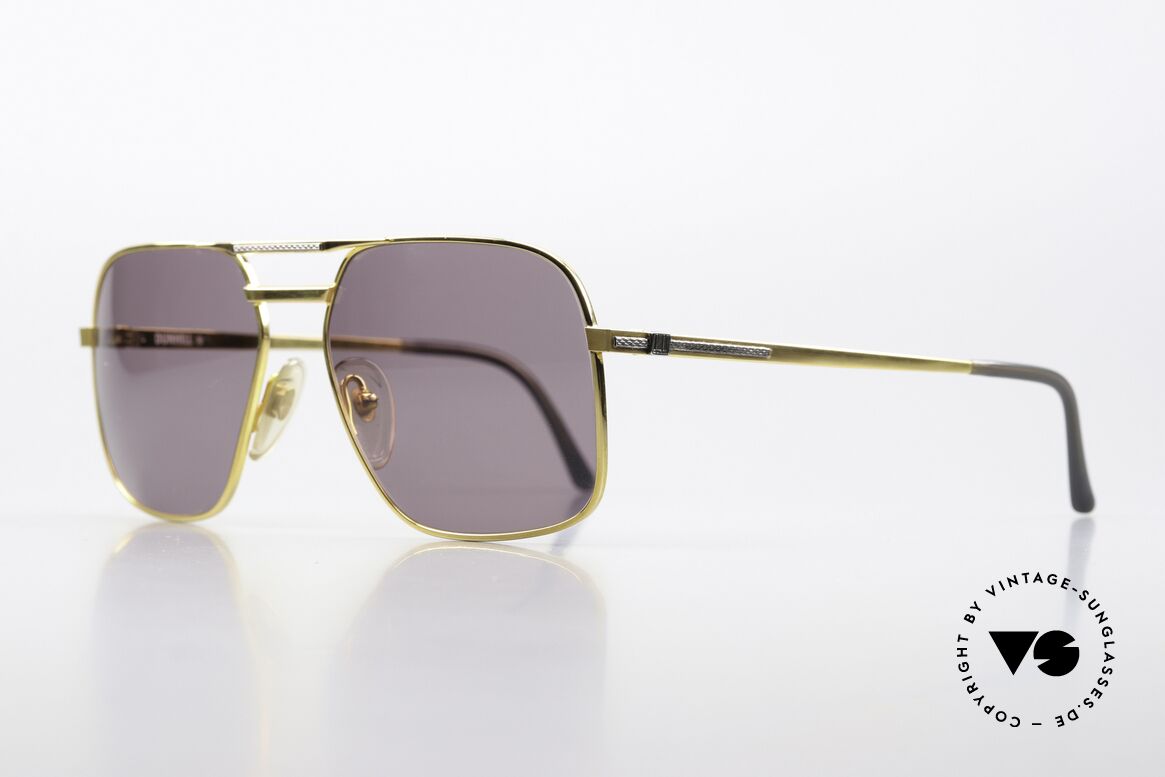 Dunhill 6050 Luxury Sunglasses Men 1988, gold-plated titanium frame of incredible TOP-quality, Made for Men