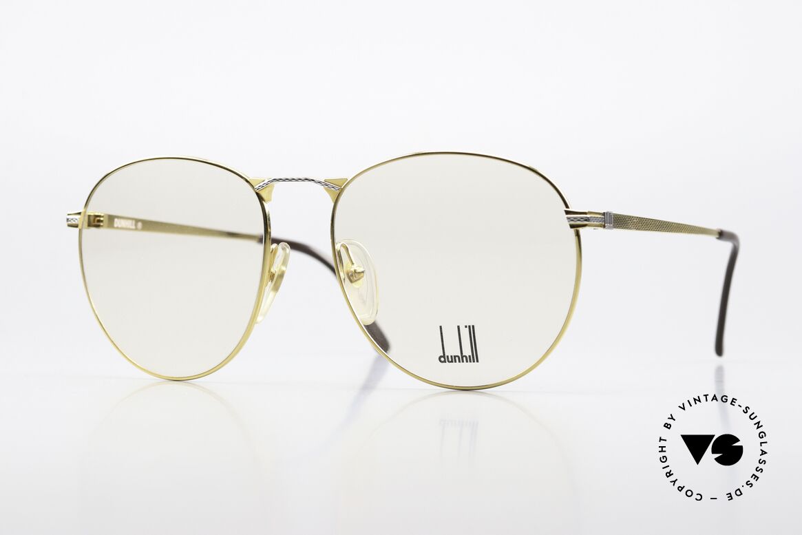 Dunhill 6065 Frame From 1988 in Size 58, Alfred Dunhill men's panto eyeglasses from 1988, Made for Men