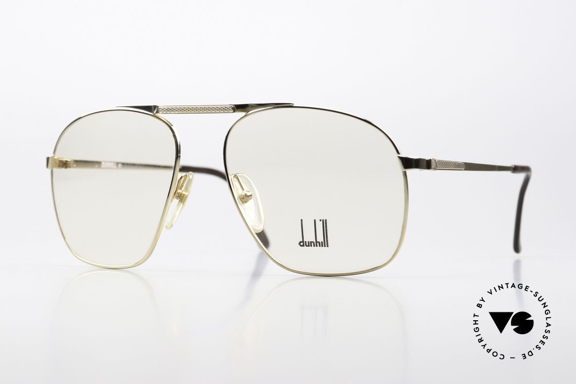 Dunhill 6046 Gold-Plated Eyewear 1987, extremely noble men's glasses by Dunhill from 1987, Made for Men