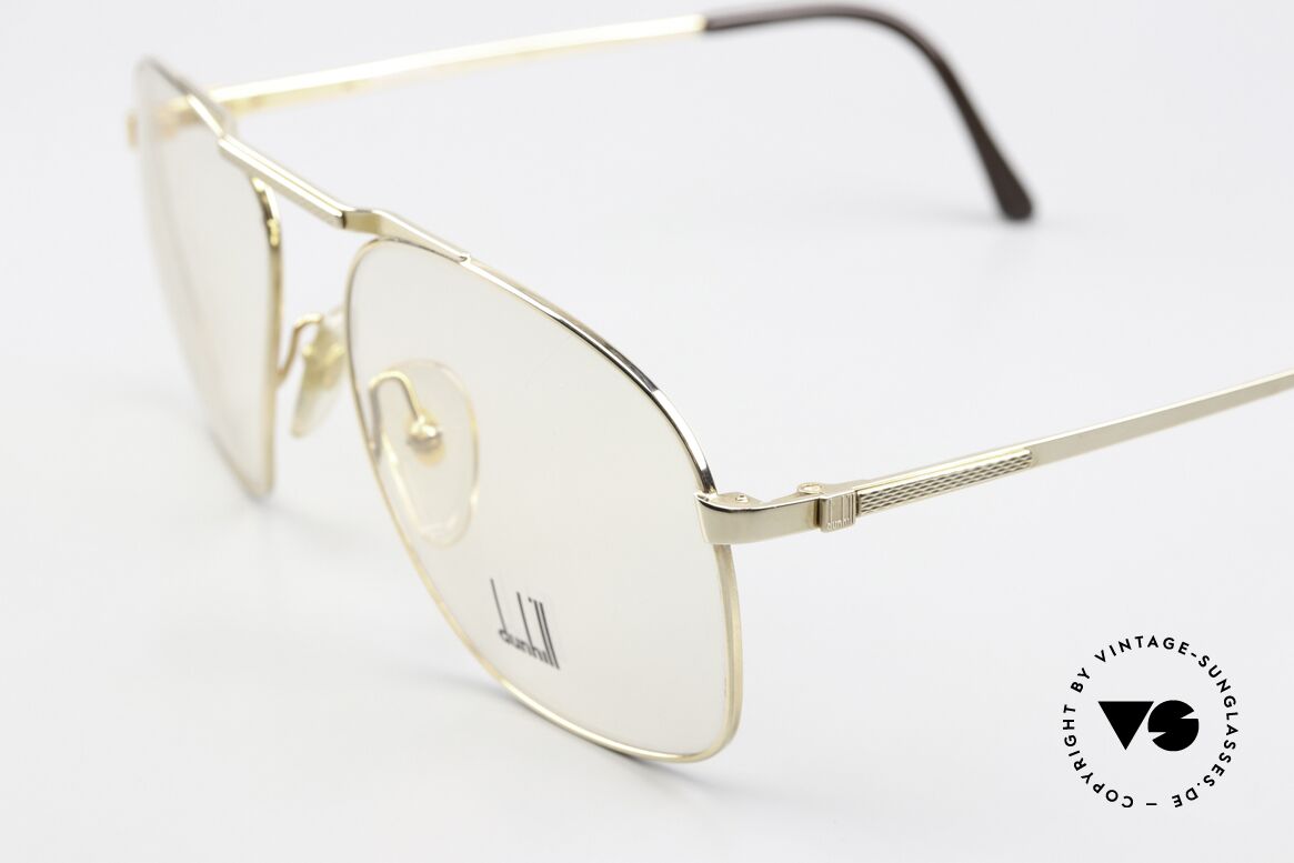 Dunhill 6046 Gold-Plated Eyewear 1987, classic status = a prerequisite for all Dunhill designs, Made for Men