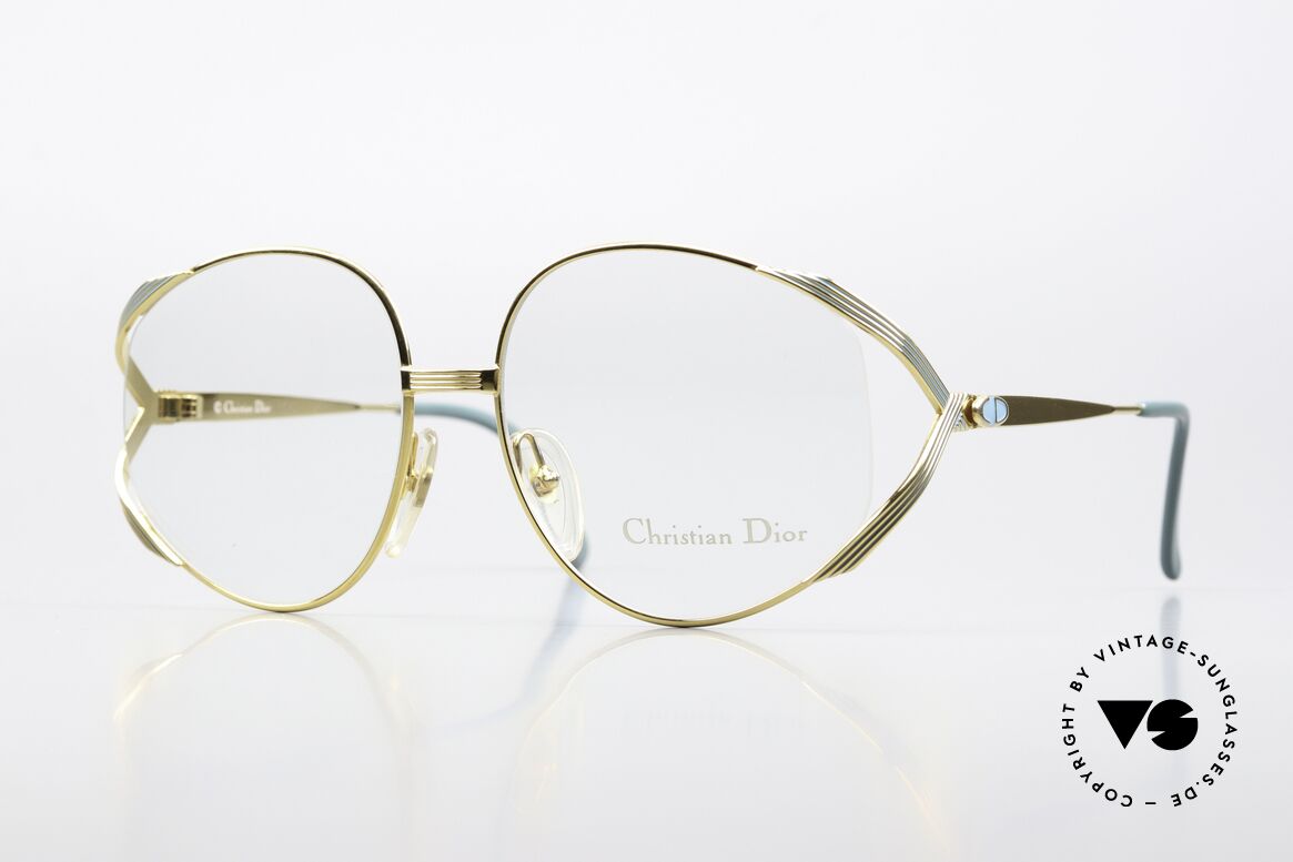 Christian Dior 2387 Ladies Vintage Frame 1989, flashy C. DIOR designer eyeglasses from 1989, Made for Women