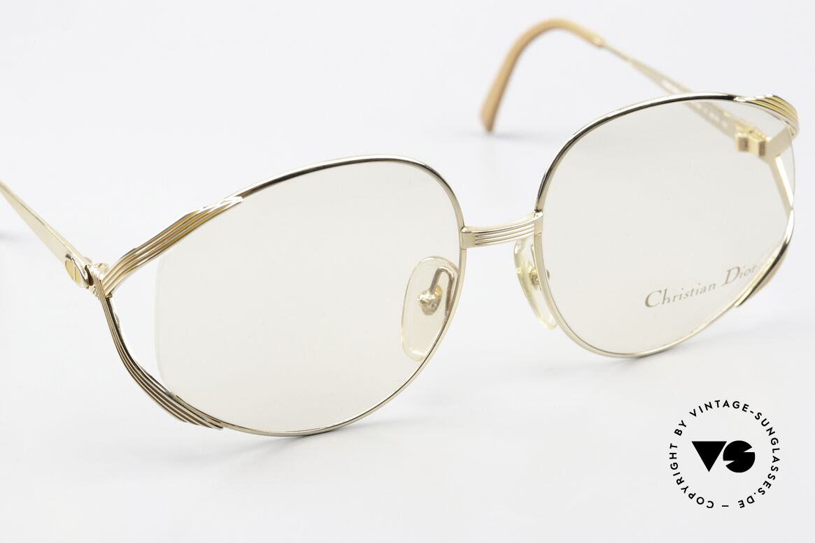 Christian Dior 2387 Gold-Plated Peach-Colored, NO RETRO DESIGN, but an old 1980's original, Made for Women
