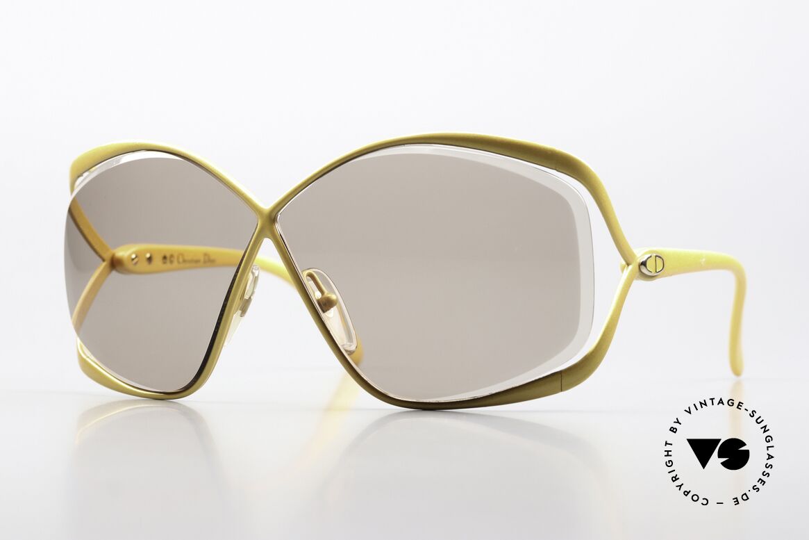 Christian Dior 2056 80's Shades Sunny Yellow, glamorous ladies sunglasses by CHRISTIAN DIOR, Made for Women