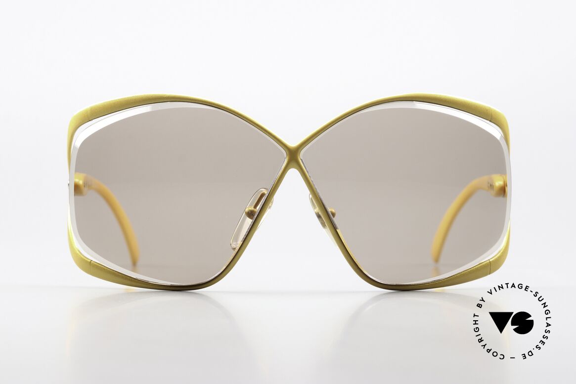 Christian Dior 2056 80's Shades Sunny Yellow, the most beautiful model of the 1980's Collection, Made for Women