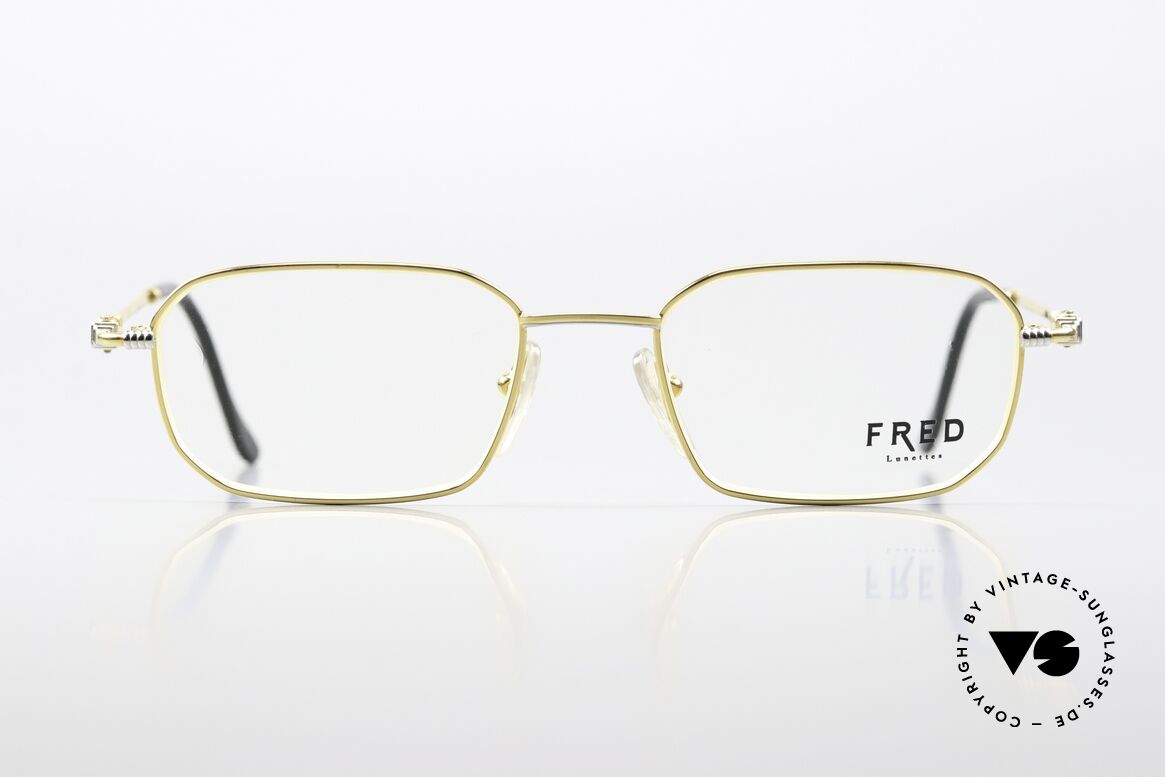 Fred Jersey Men's 90's Luxury Glasses, marine design (distinctive Fred) in high-end quality, Made for Men