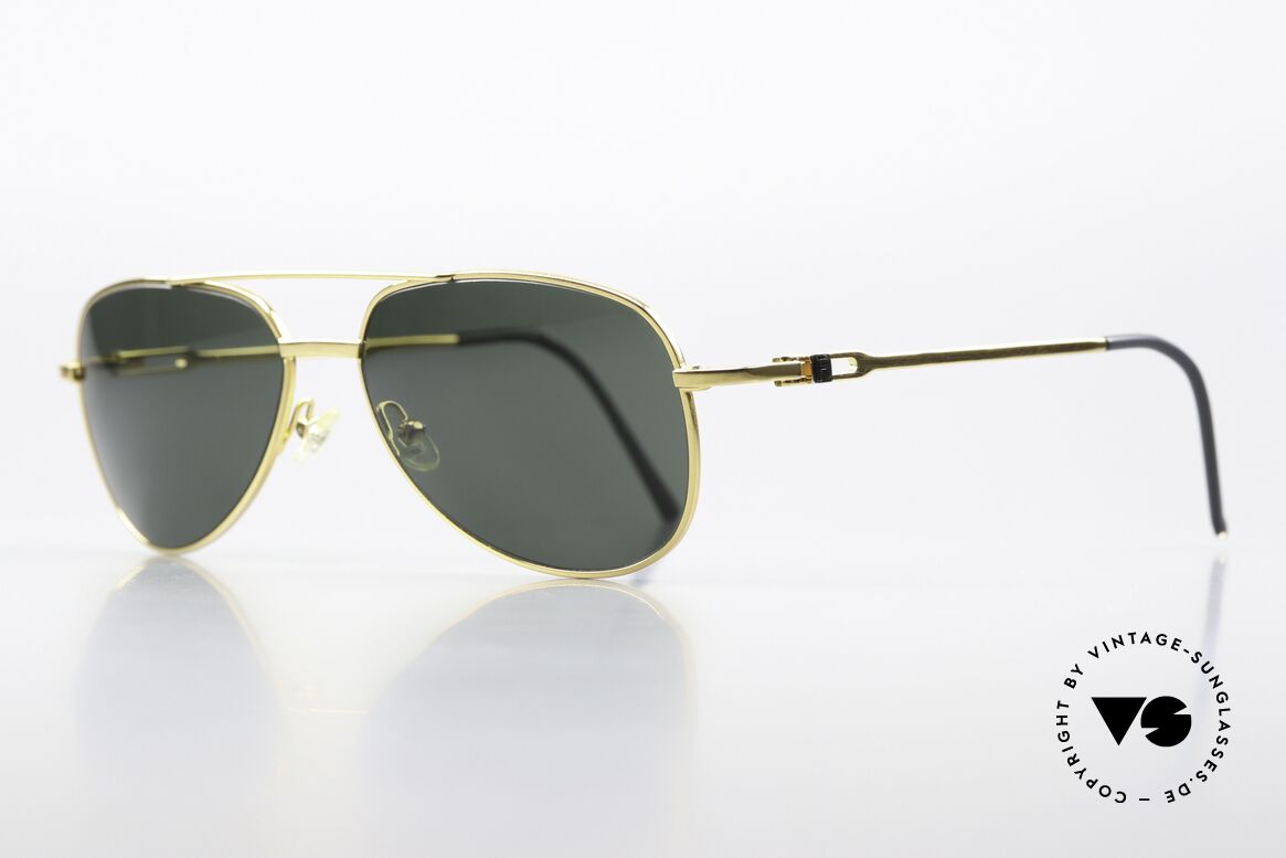Fred Alaska Luxury Aviator Shades Gold, precious GOLD-plated, handmade in France, size 59/16, Made for Men