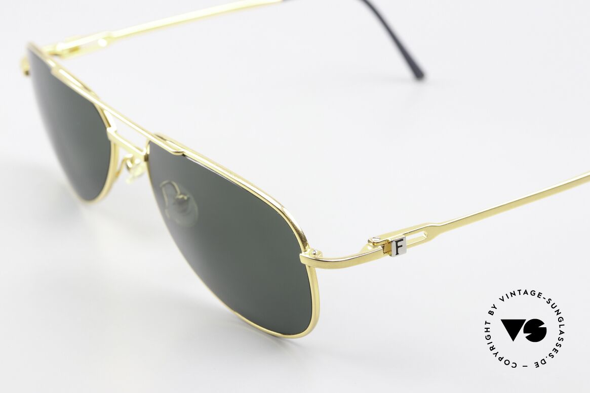 Fred Alaska Luxury Aviator Shades Gold, unworn original with serial number (app. 20 years old), Made for Men